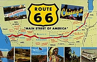 Route 66 Attractions Map