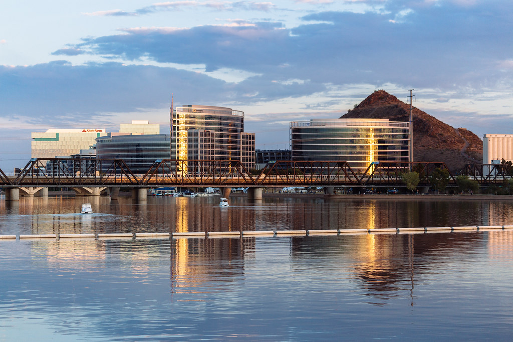Downtown Tempe skyline, seen from Tempe Town Lake | Trevor Huxham | Flickr