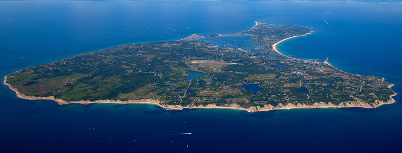 Aerial view of Block Island