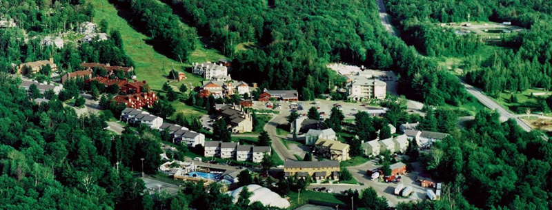 Aerial view of Family Activities at Smugglers' Notch Resort; photo by Smugglers' Notch Resort