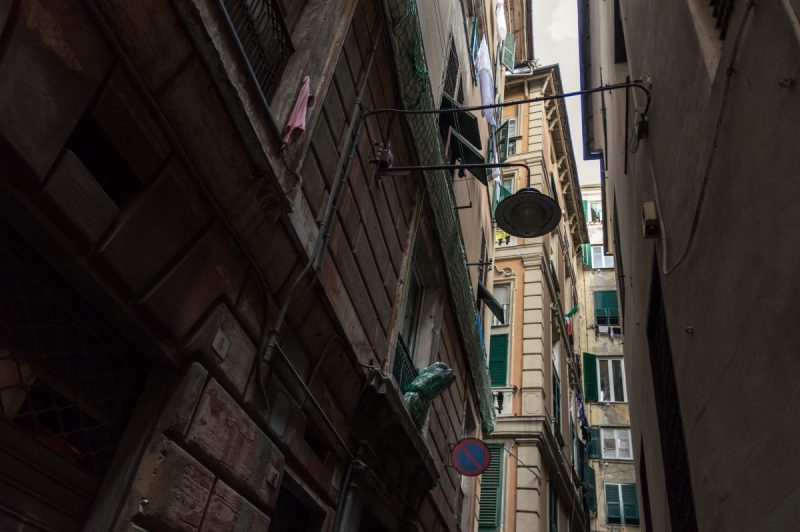 Alley in Genoa Italy