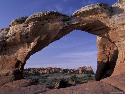 Broken Arch and Fiery Furnace, Arches National Park, Utah, USA