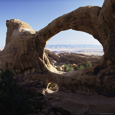 Double O Arch, Arches National Park, Utah, United States of America (U.S.A.), North America