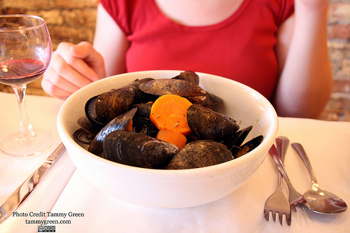Amsterdam Style Mussels at HB