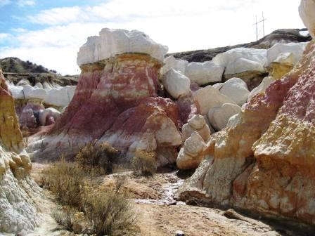 Rock colors in Paint Mines Park Colorado Springs area