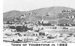 Town of Tombstone in 1882