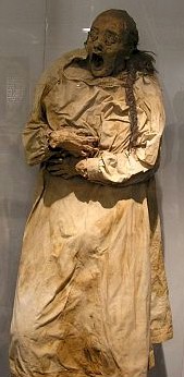 One of the unidentified female mummies