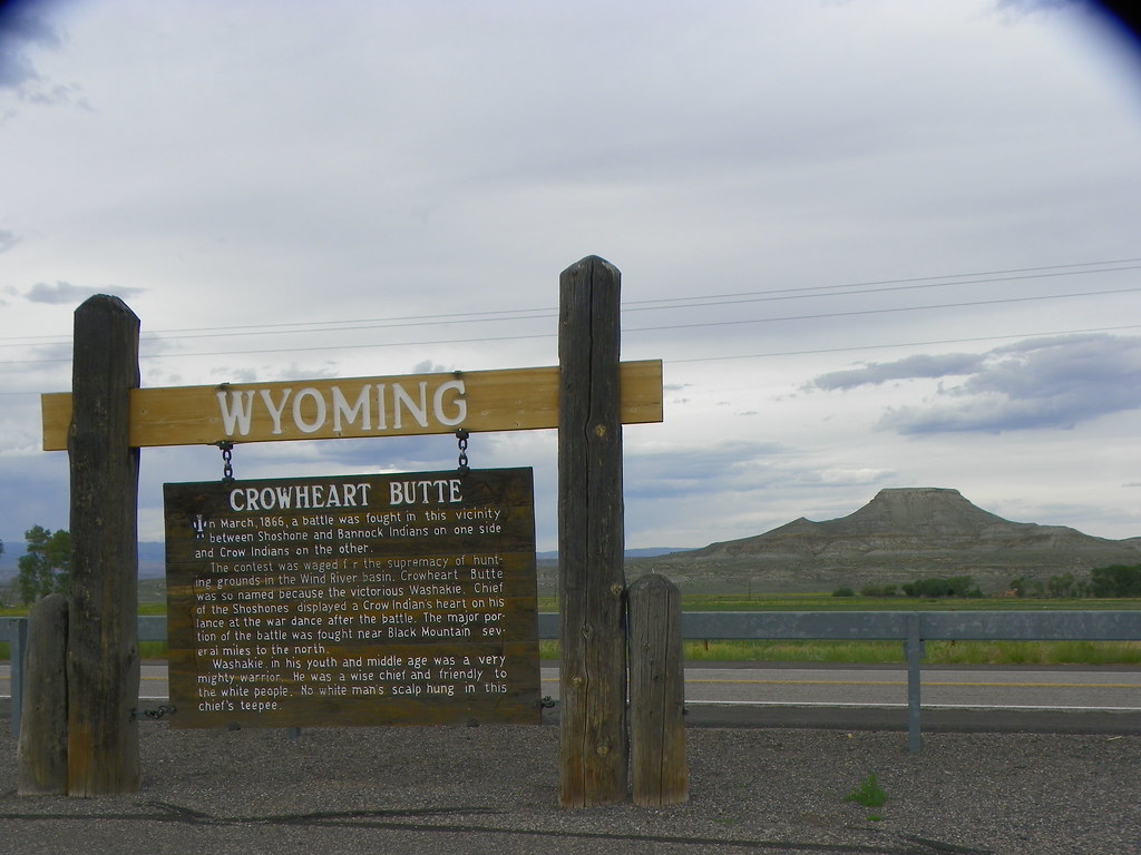 Crowheart Butte and Sign